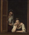 Ein Mädchen und ihr Duenna spanischen Barock Bartolomé Esteban Murillo